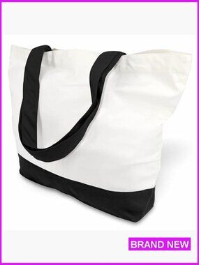 Large 12oz Canvas Tote Bag Reusable Grocery Shopping DIY Craft Tote